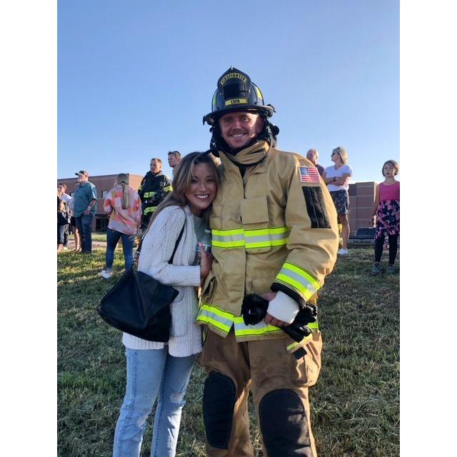 When Tanner gradated the Fire Academy.
