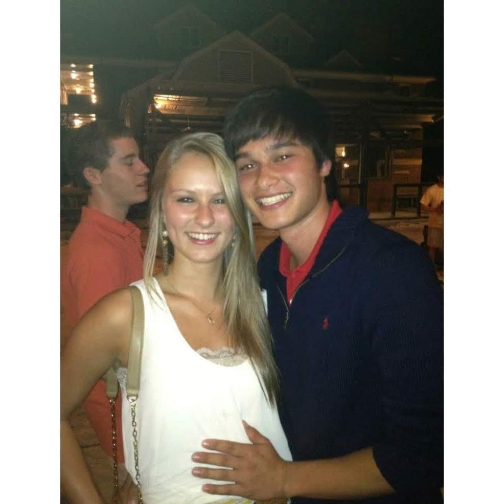 Our first picture together, my freshman year of college !
