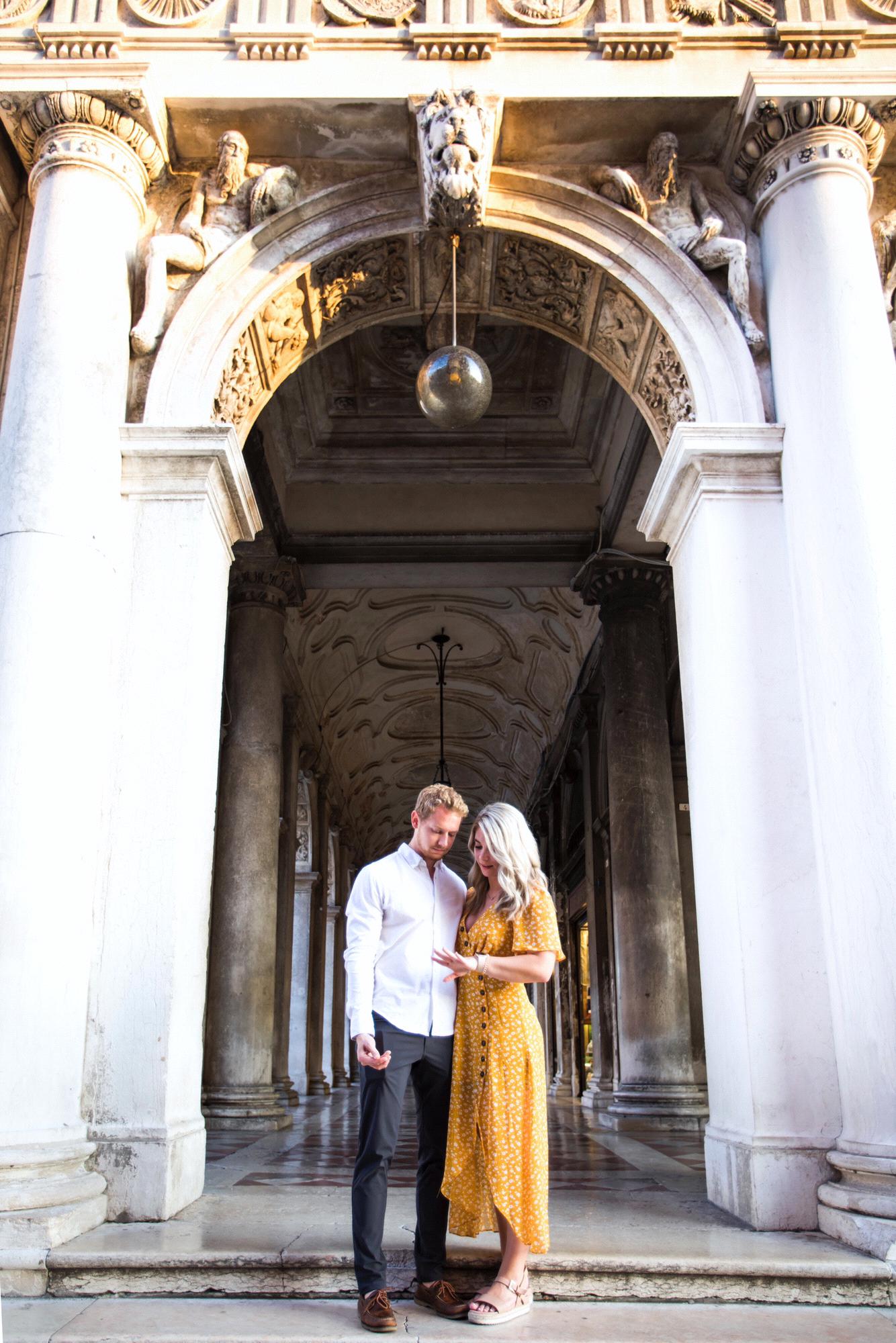 Kyle hired a photographer for the proposal and she took us on a photo shoot through Venice, Italy.