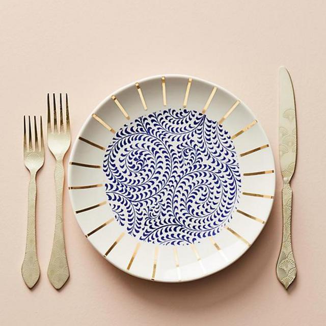 Garden Guest Dessert Plate (Color: Neutral Motif)