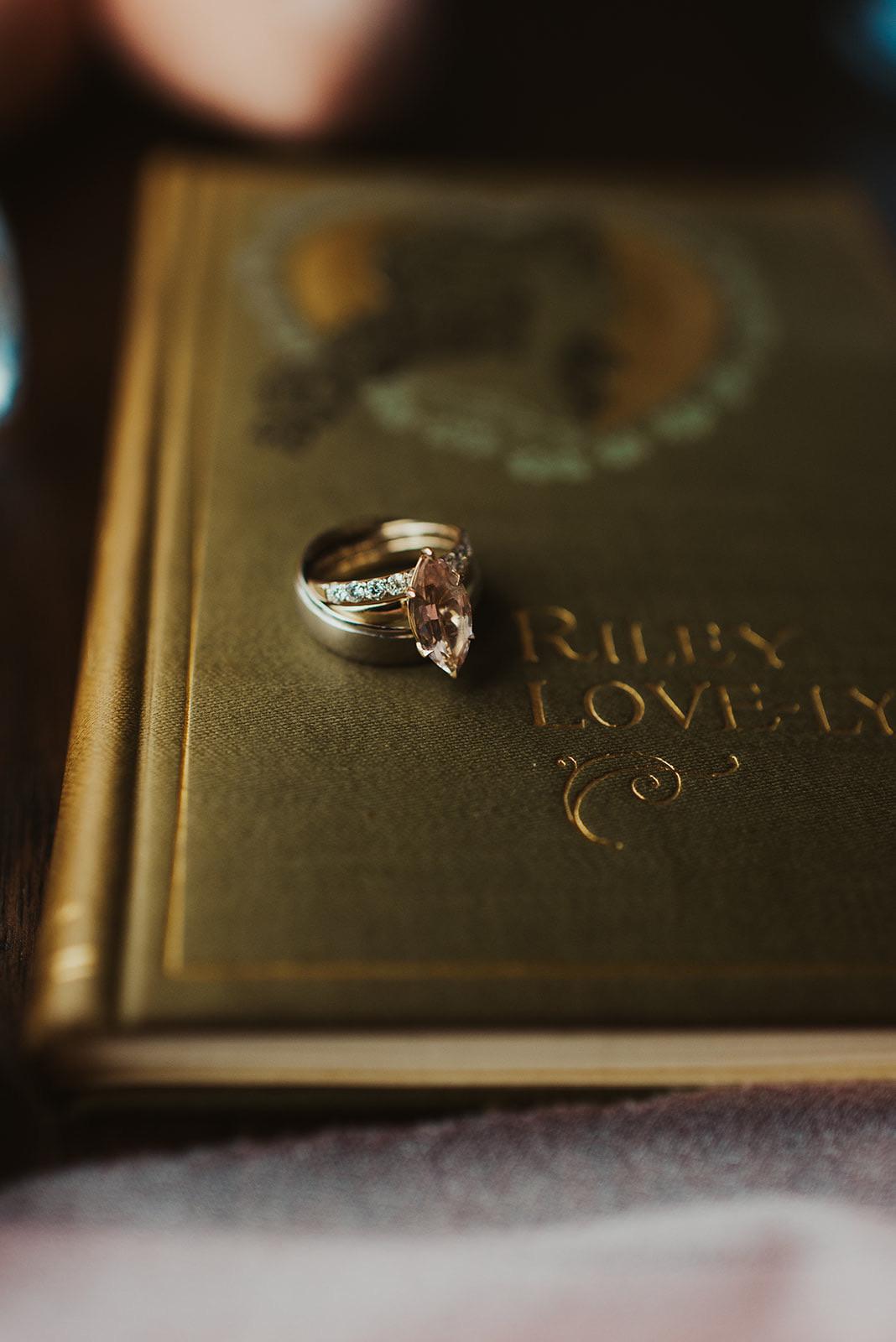 Robin & Jaece chose their sister-in-law, Ashley, to marry them. Ashley converted one of Robin’s vintage books into the wedding script and guest book. A lifelong keepsake