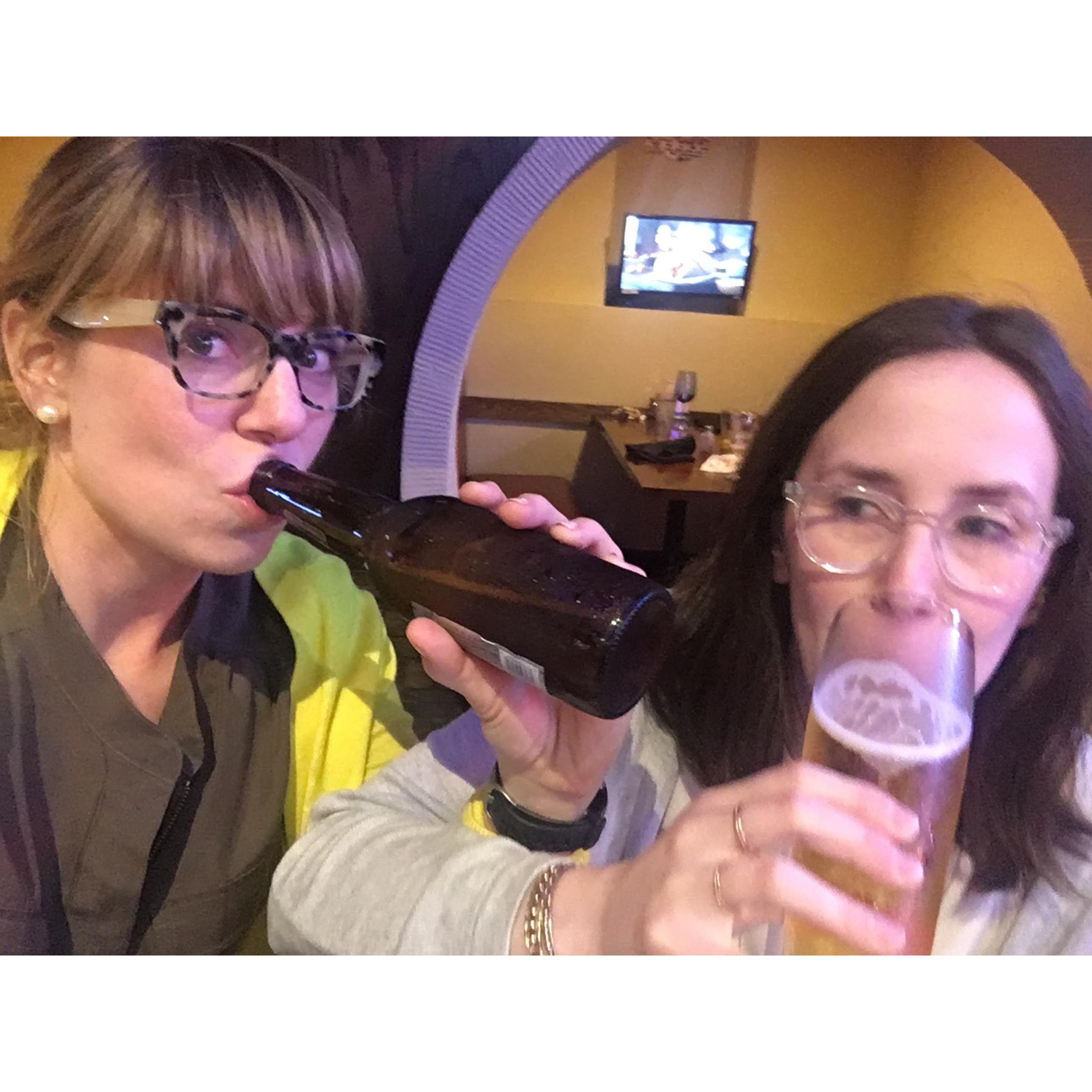 Sister bonding.