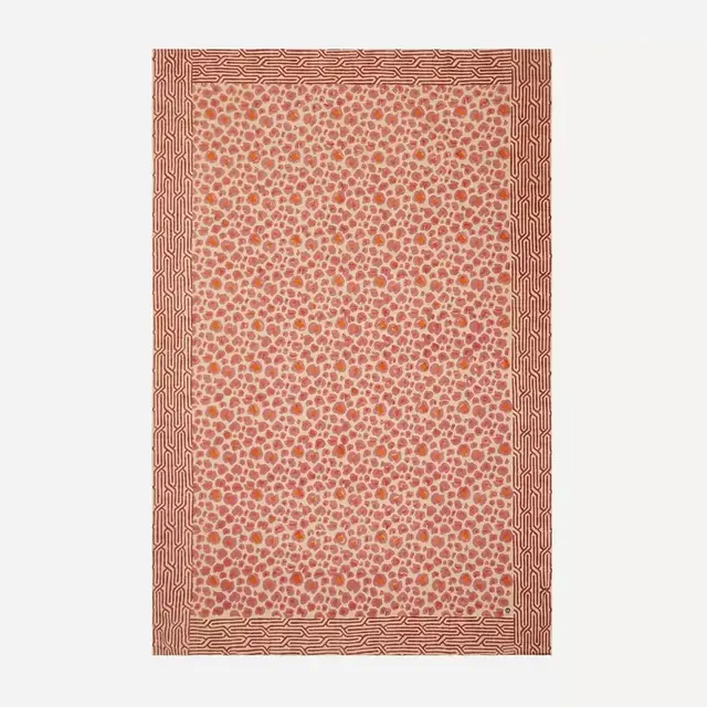 Pink Leopard Print Tablecloth