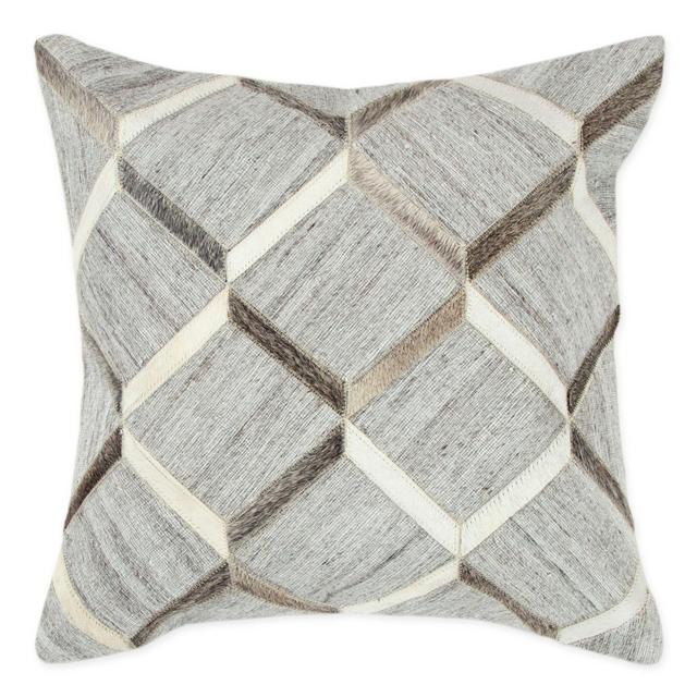 Rizzy Home Donny Osmond Square Throw Pillow in Natural/Black