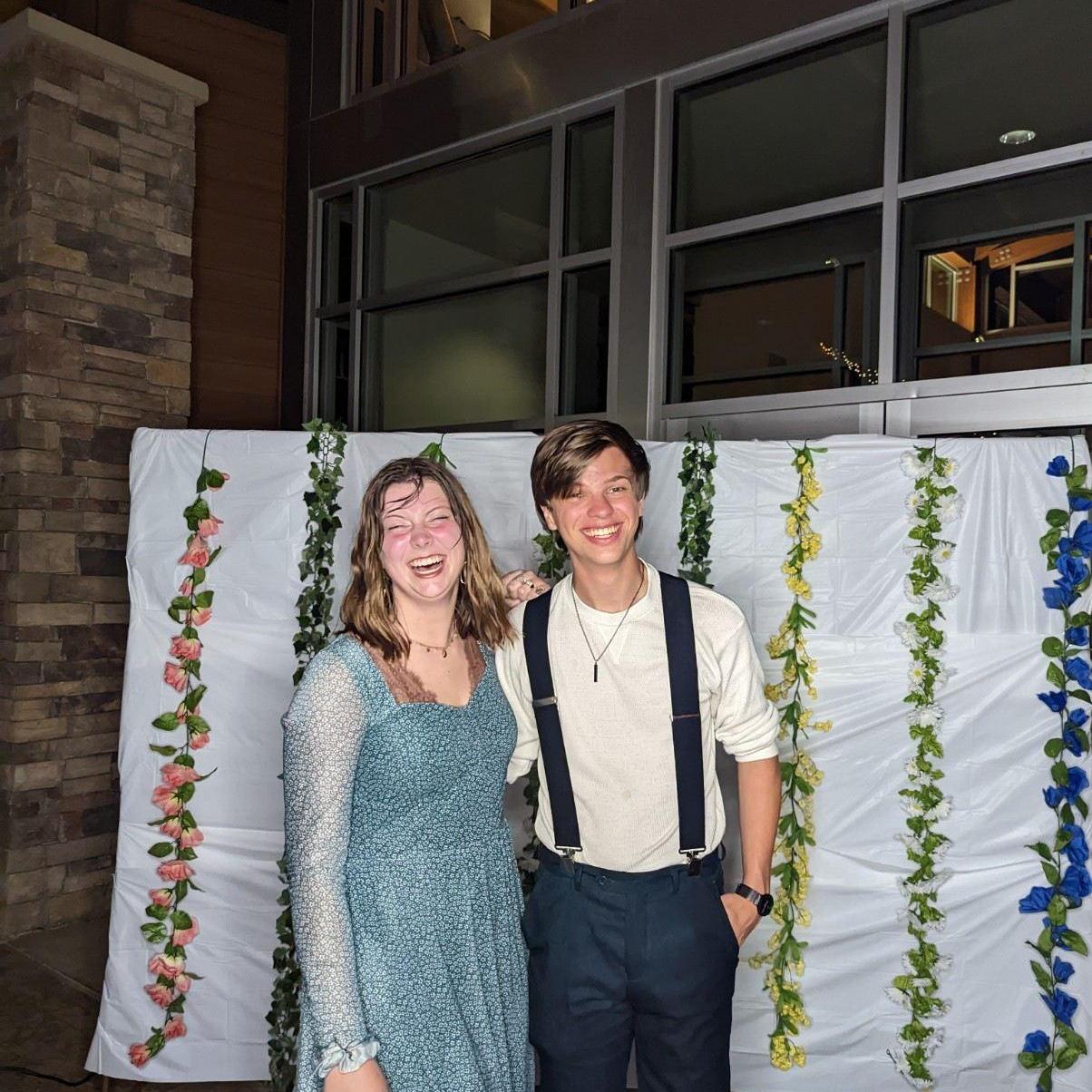 The night Ace started to fall in love - he’s been falling ever since. Moments after 
Morgan pulled him into the sprinklers at a formal dance, this photo was taken.
05.06.2023