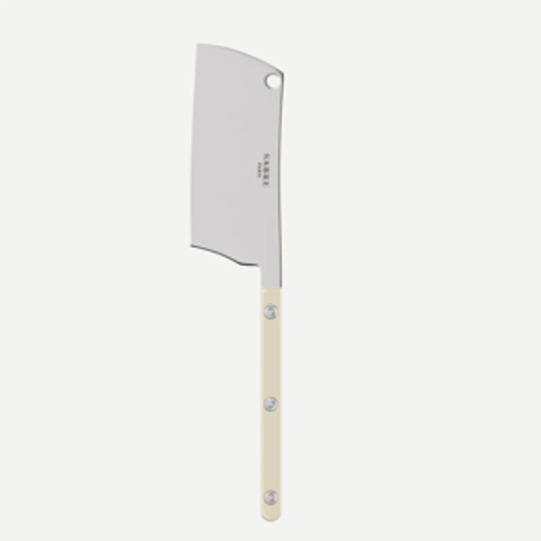 Bistrot Solid Cheese Cleaver in Ivory, Shiny
