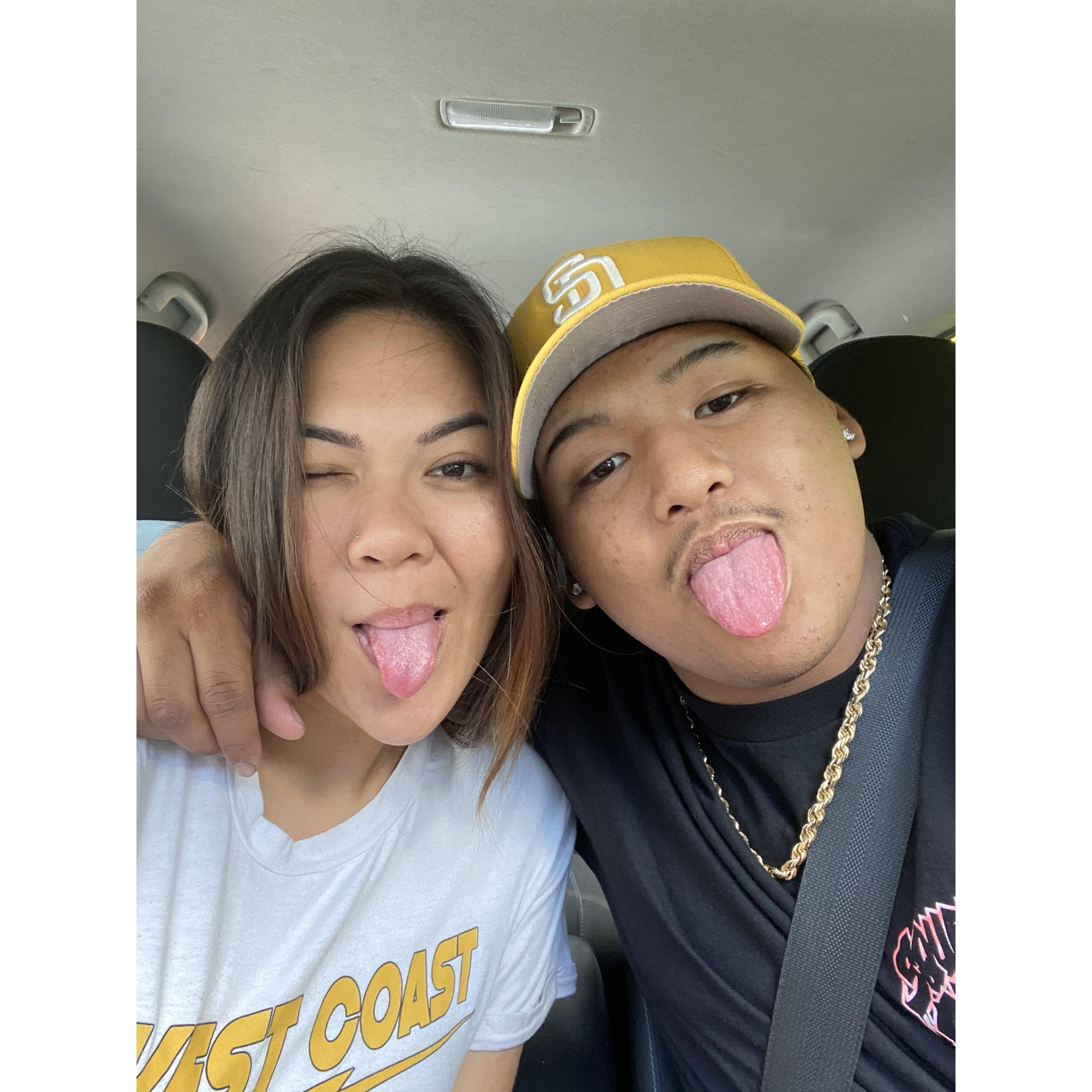 Our first mini putt date. Can you guess who won?