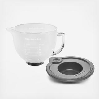 Frosted 5 Qt. Glass Bowl Stand Mixer Attachment