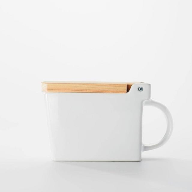 ZERO JAPAN BEE HOUSE SALTBOX 16 oz White