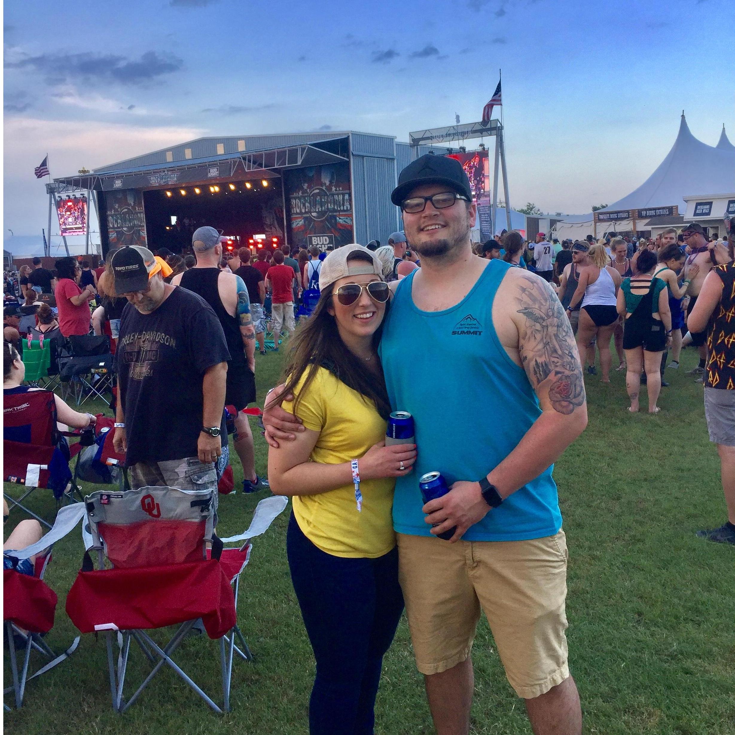 One of our first music festivals together... Rocklahoma 2019!