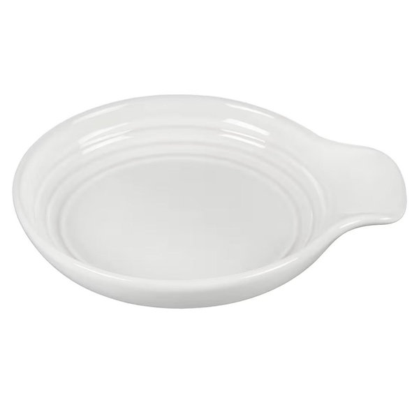 Le Creuset Signature Stoneware Spoon Rest, 6 Inches, White