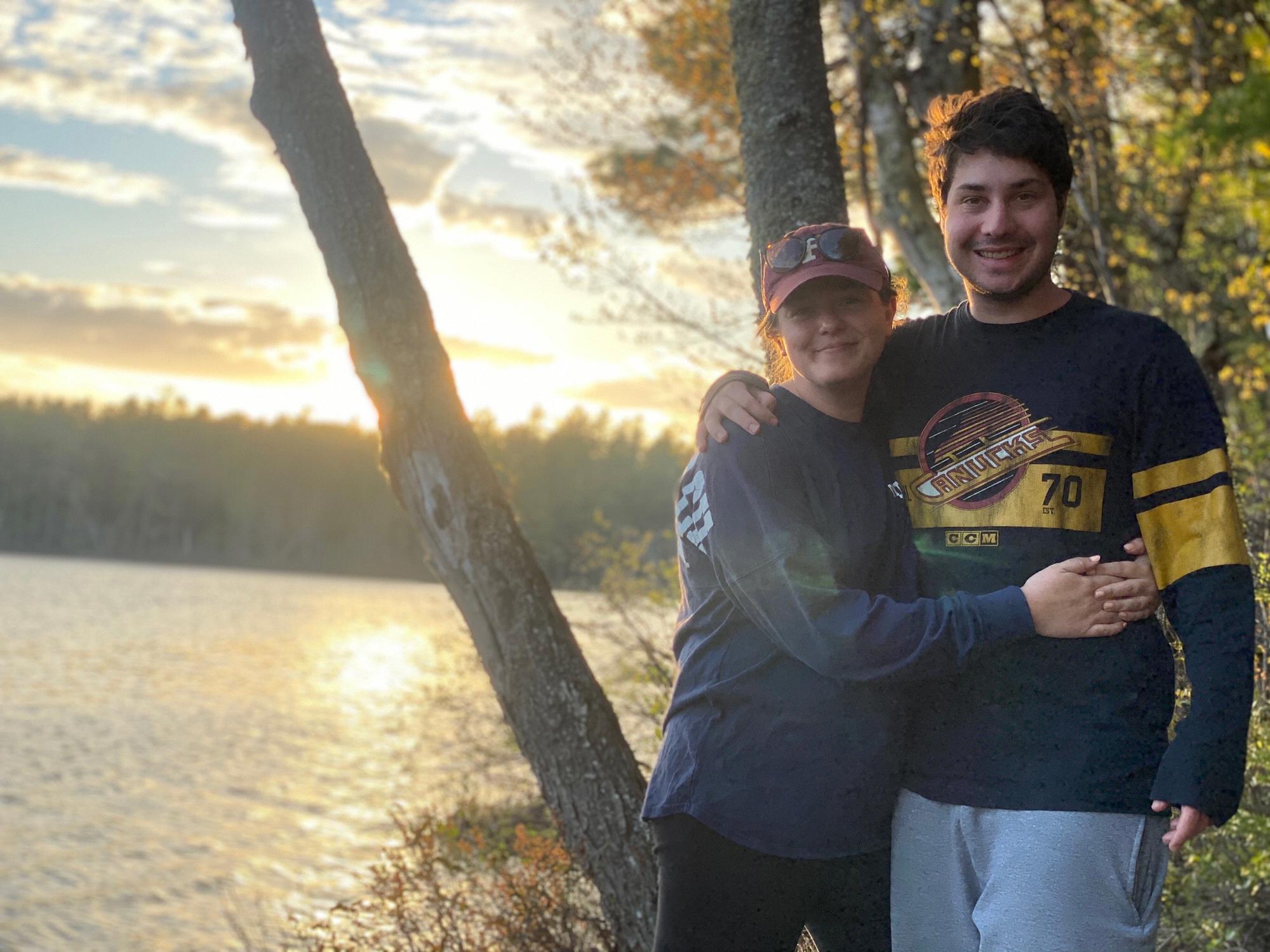 Jones Pond with friends.