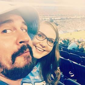 Our first vacation together was to Nashville to see the Vikes play the Titans.