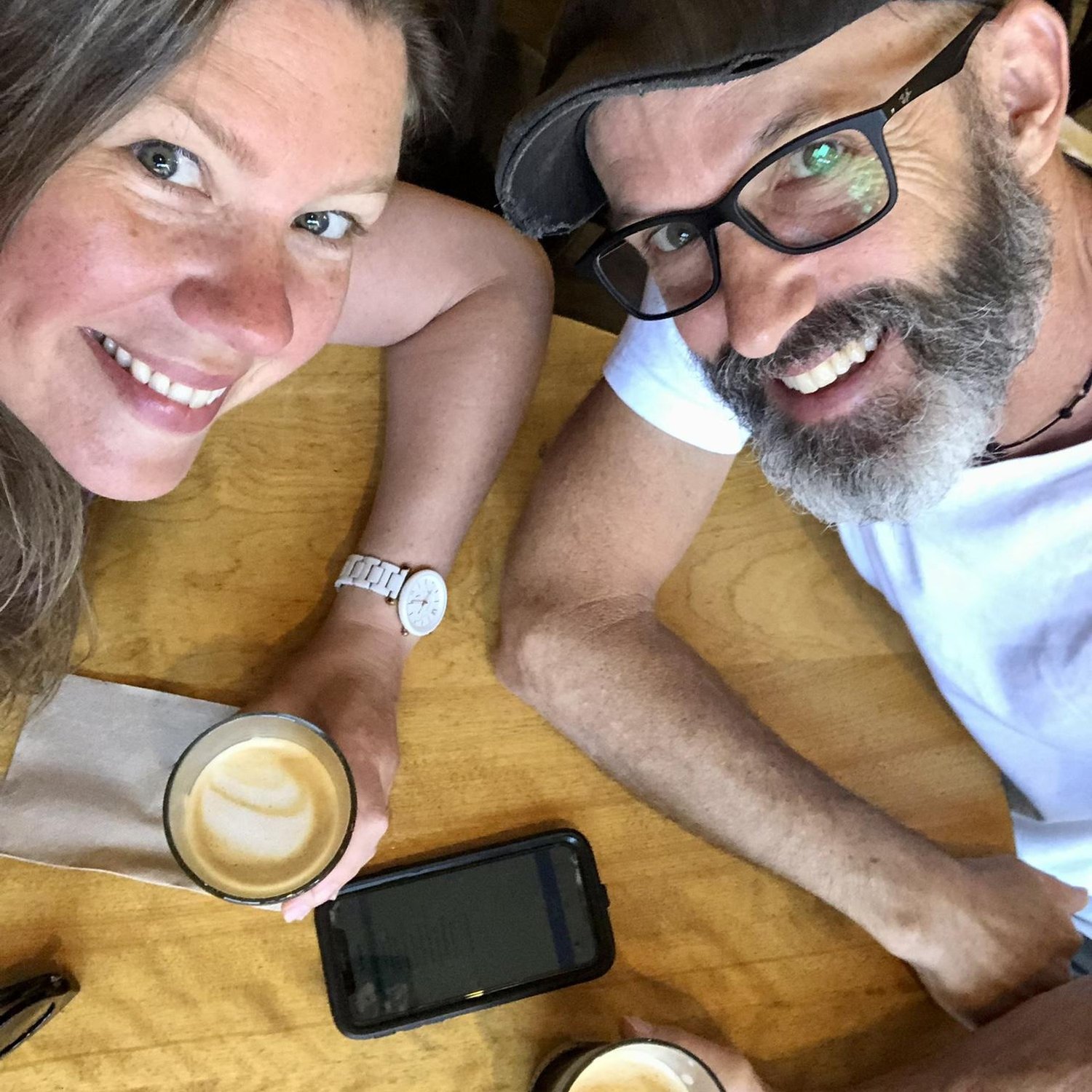 The Trident Cafe, Boulder, CO. Celebrating our first big road trip out west two years ago!