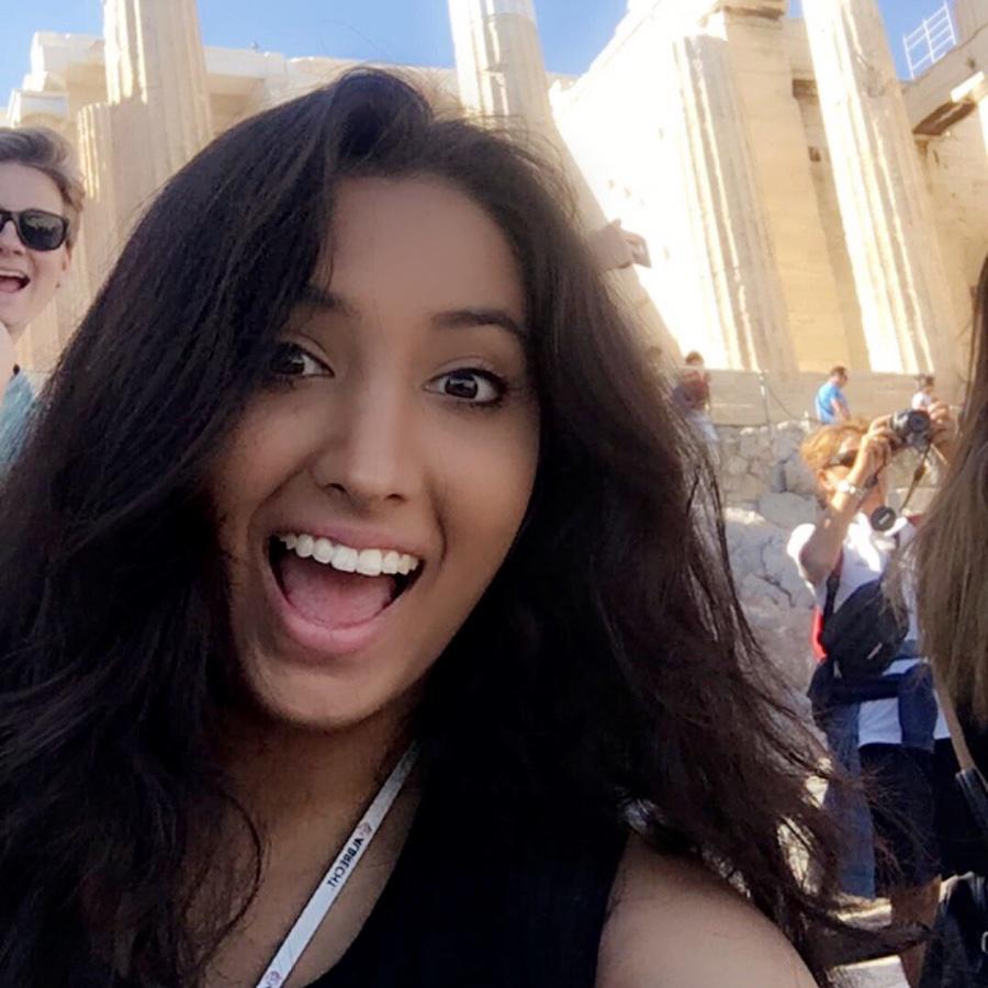 Us at the Parthenon in Athens! Technically our first picture together after meeting through our study abroad program in London:)