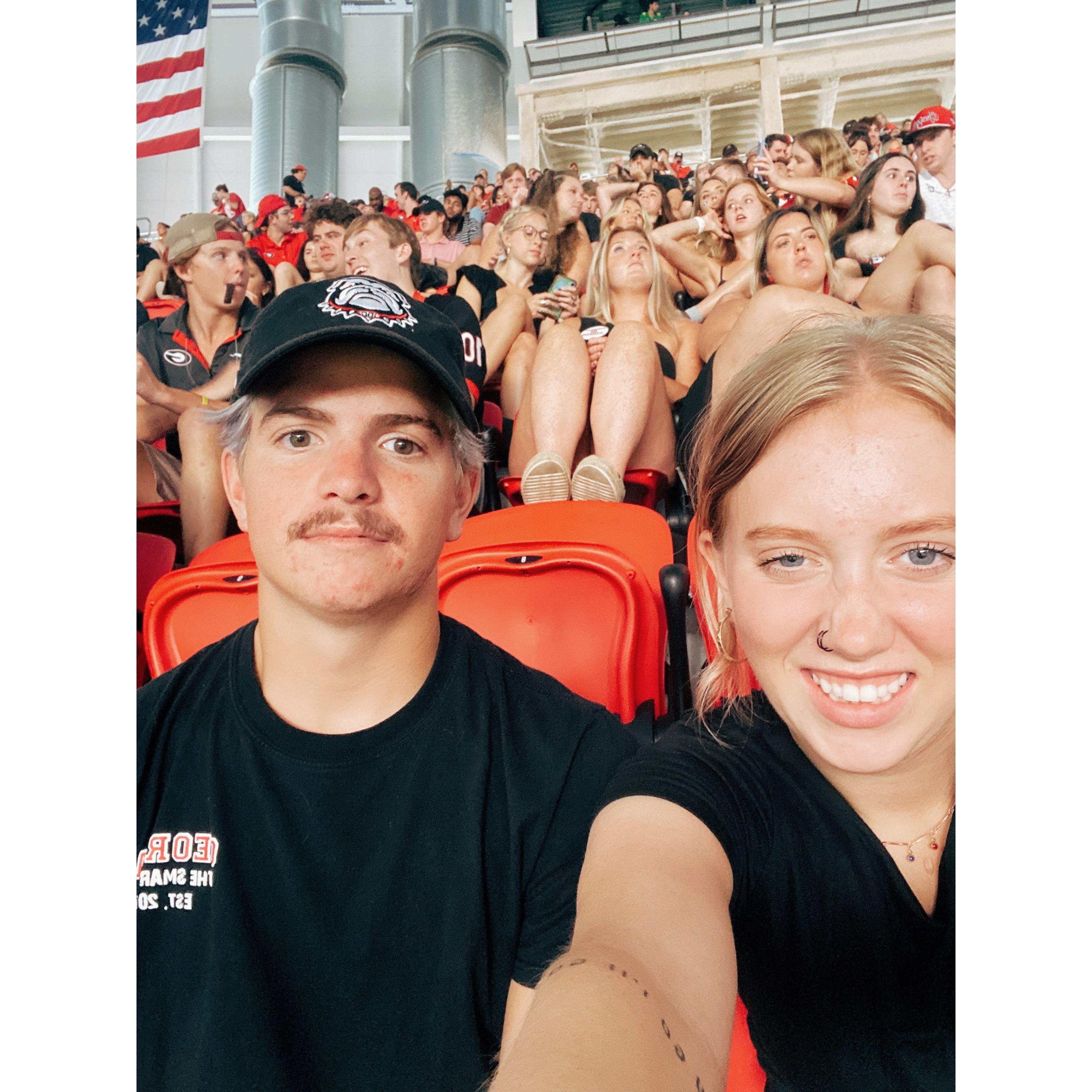 first photo officially dating and lilys first georgia football game
