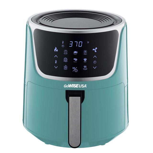 GoWISE USA 7 qt. Air Fryer with Dehydrator in Mint/Silver