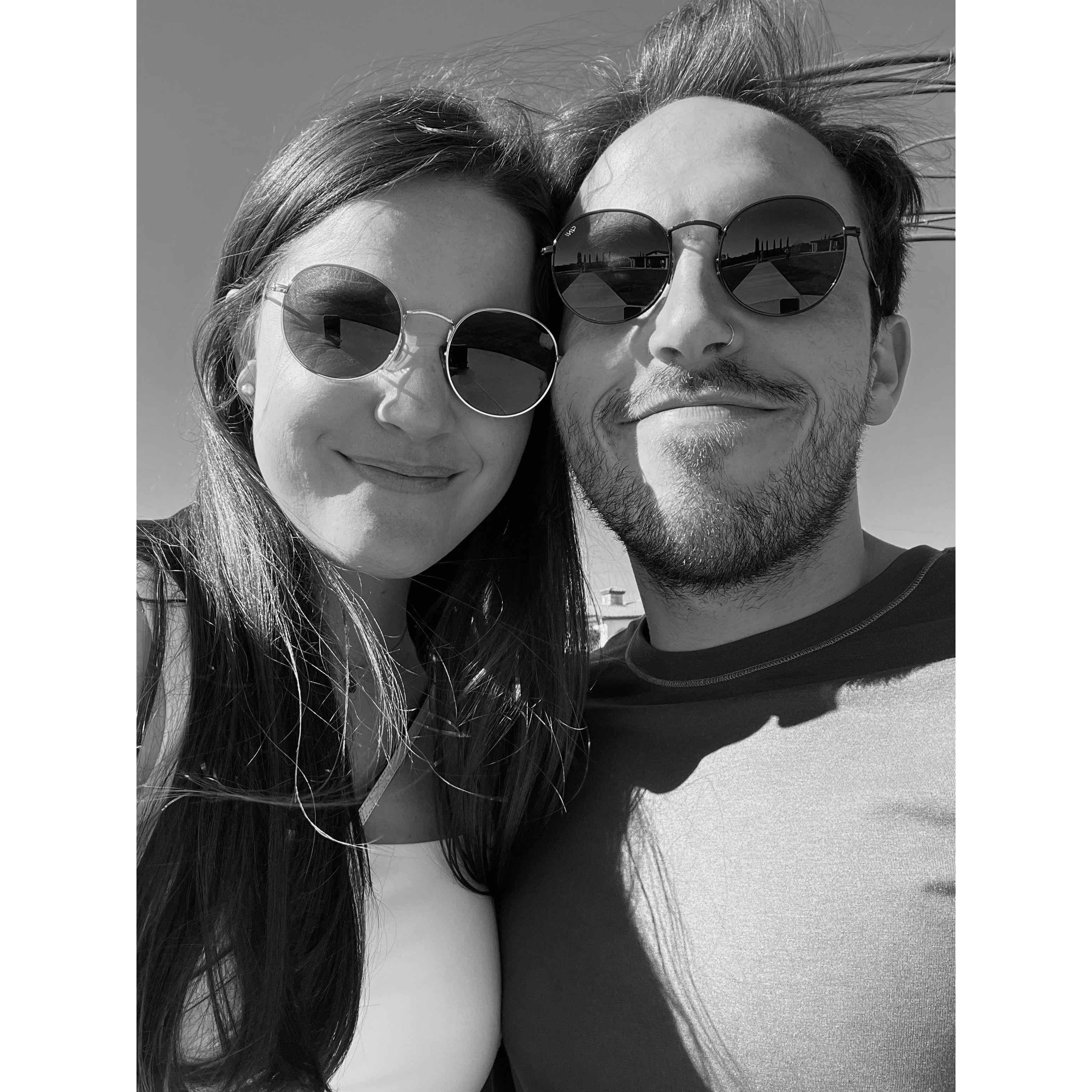 Our first photo together