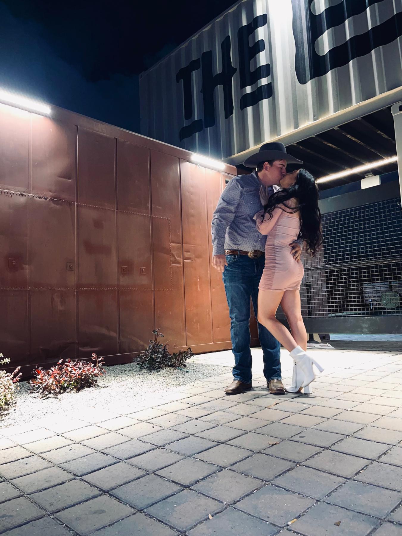 Our first Valentines Day together, the food and restaurant was terrible but at least we had each other!