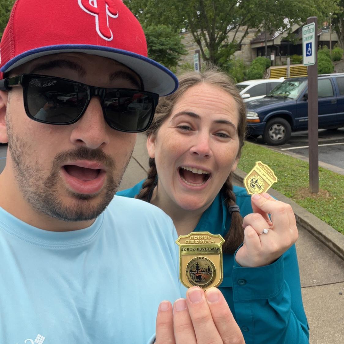 Someone earned their first Junior Ranger badge!