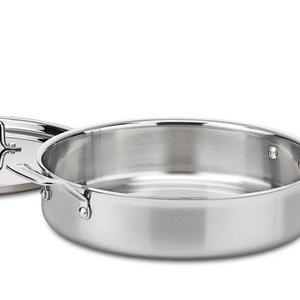 Cuisinart MCP33-30HN MultiClad Pro Stainless 5-1/2-Quart Saute with Helper and Cover