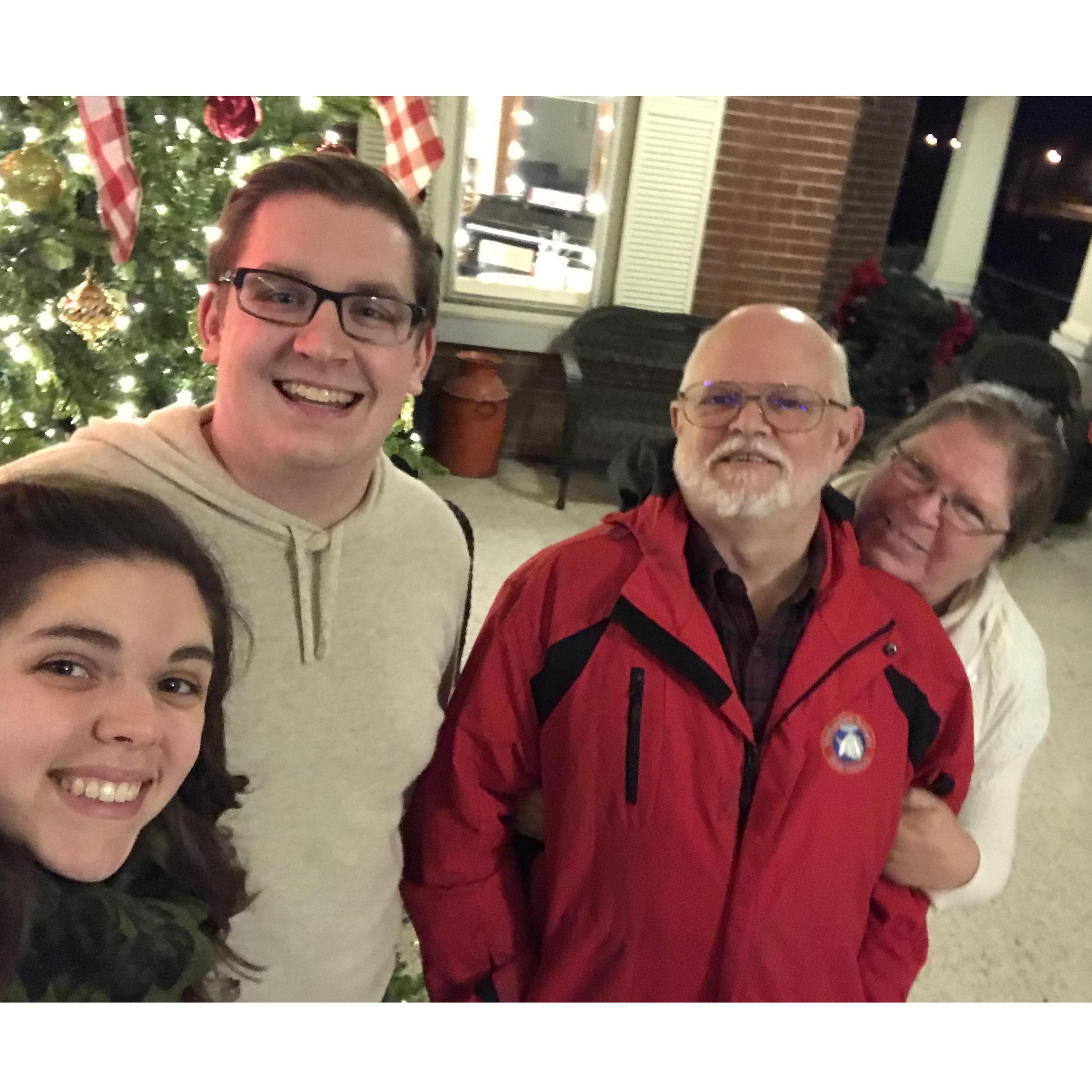 Date night with Karen's parents!