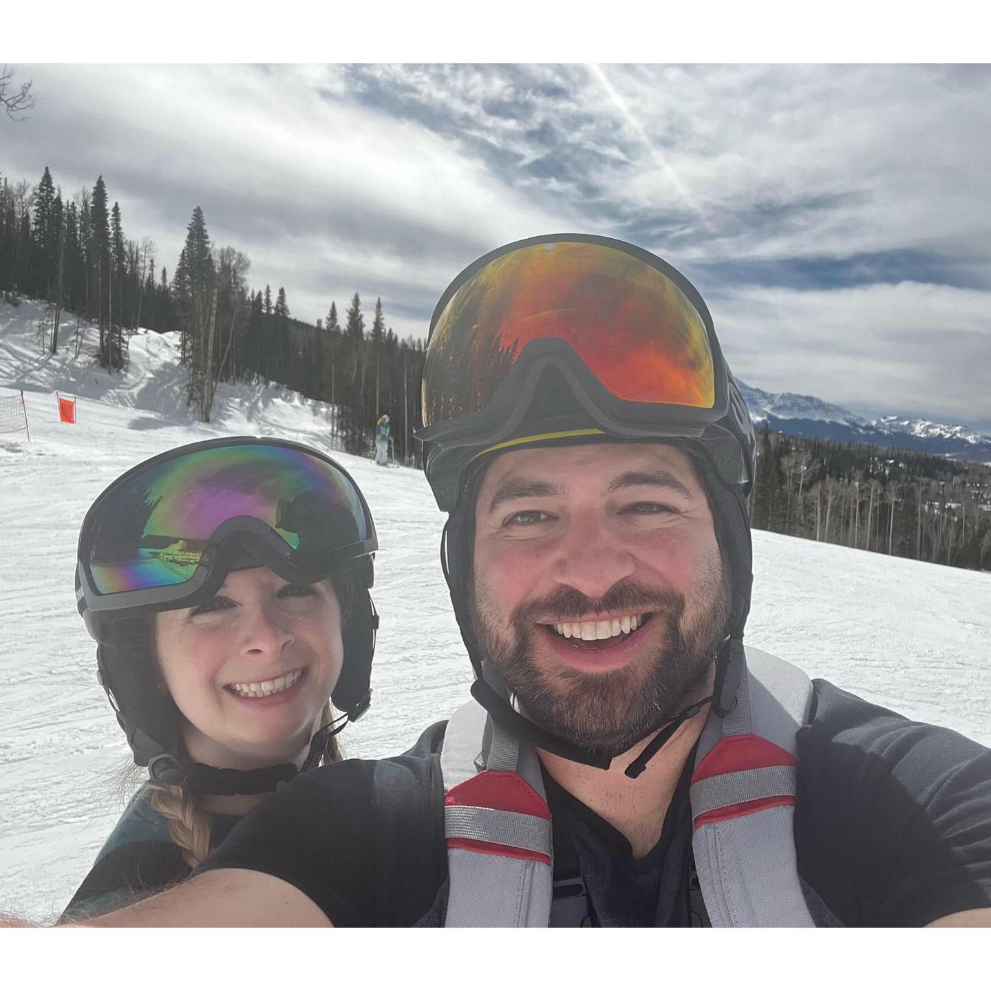 Annual ski trips are always on the calendar - Telluride, CO March 2022