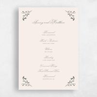 Pink Wedding Program - Camberley