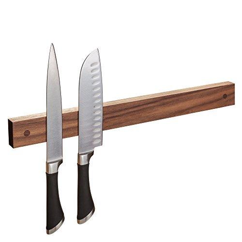Powerful Magnetic Knife Strip, Holder Made in USA (Walnut, 18 inches)