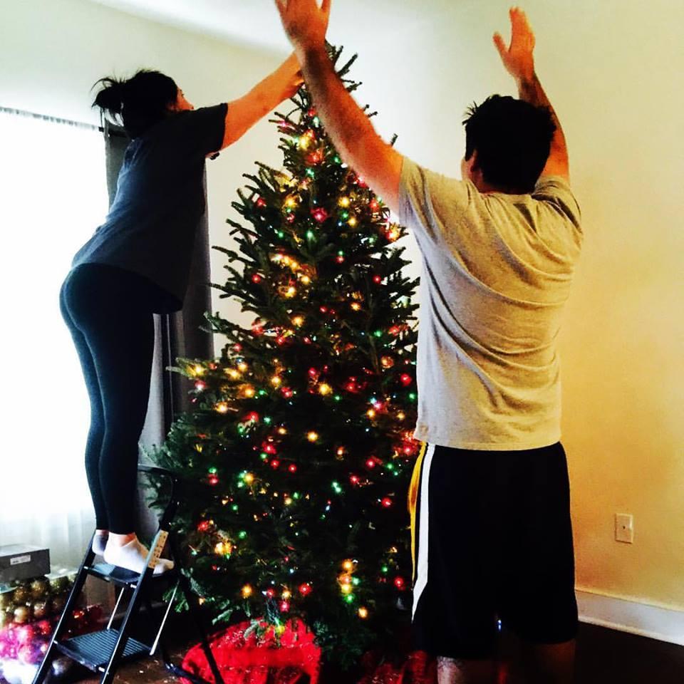 Our favorite time of the year & first real tree!
