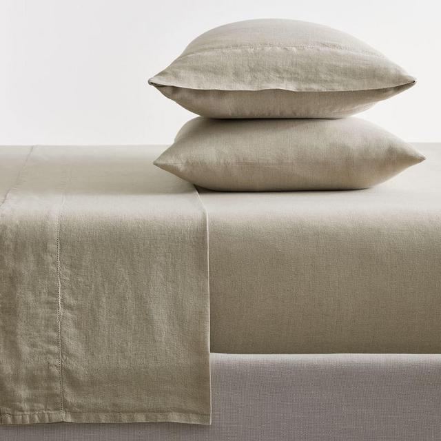 Dark Flax Belgian Flax Linen Sheet Set, King