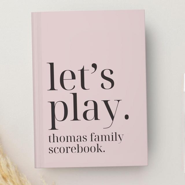 Personalized Game Score Book Custom Family Game Night Scorekeeping Housewarming Gift for Board Game Lover Family Memory Book Couples Game