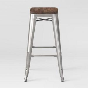Hampden Industrial Wood Top 29" Barstools 2 pc set $123.49