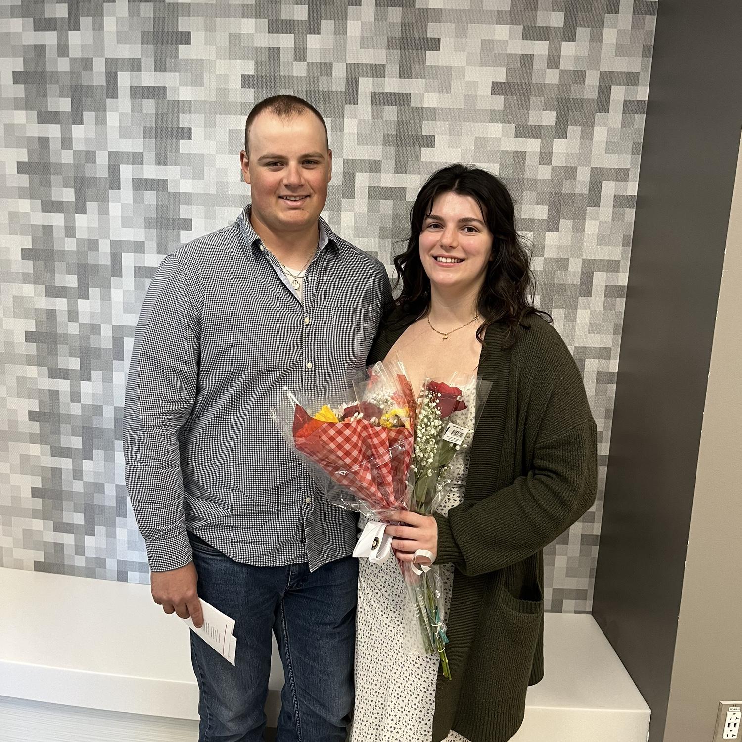 Sam finally graduated nursing school