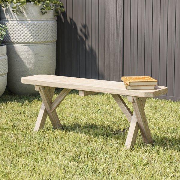 Sempronius Wood Picnic Bench in Natural Stain