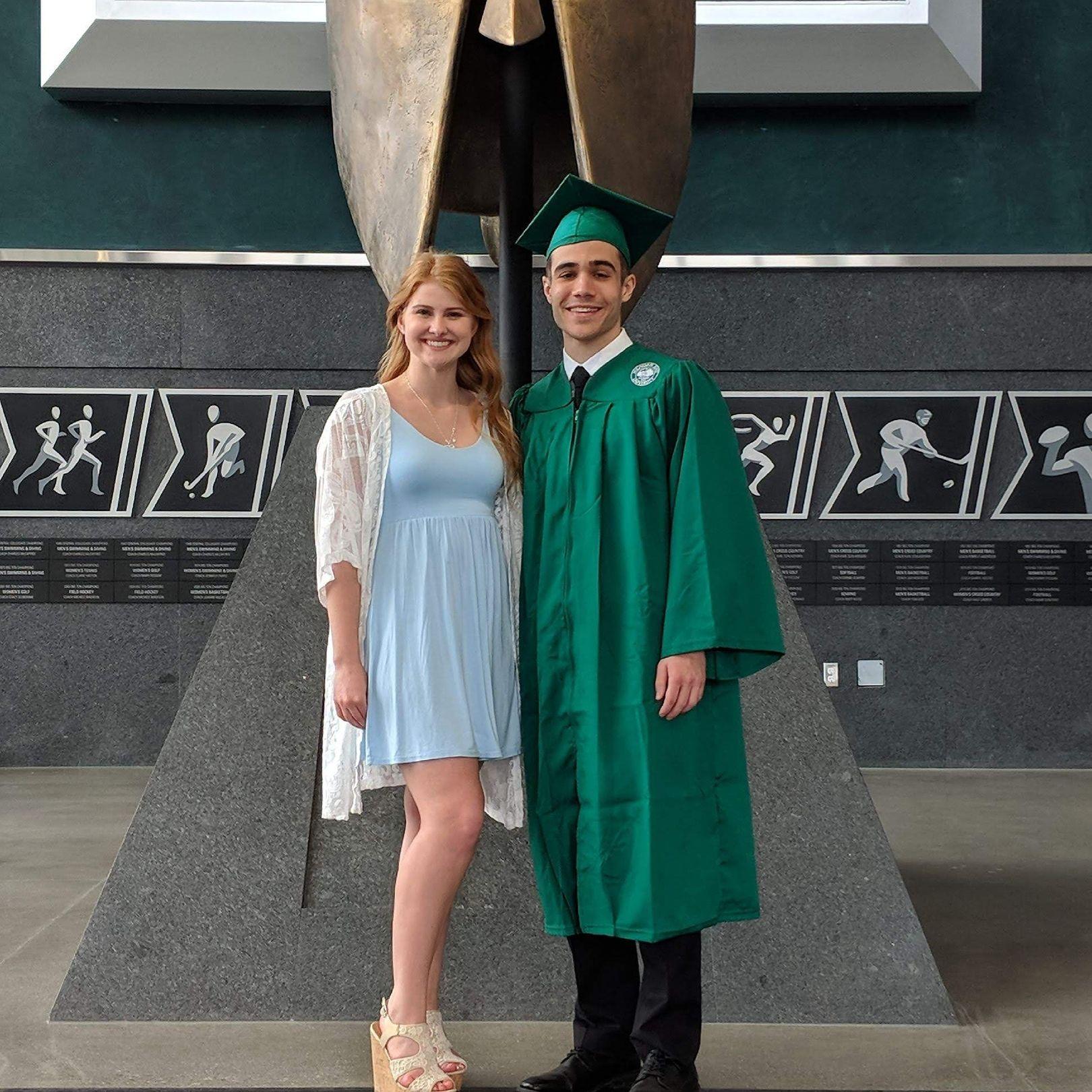 Nino's MSU graduation in 2018