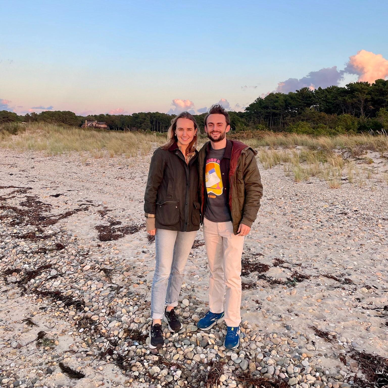 Fall sunset walk during our month living on the island.