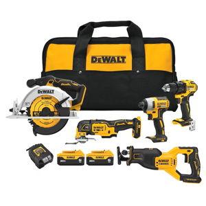 DEWALT 20V MAX 5-Tool Power Tool Combo Kit (2-Batteries and Charger Included)