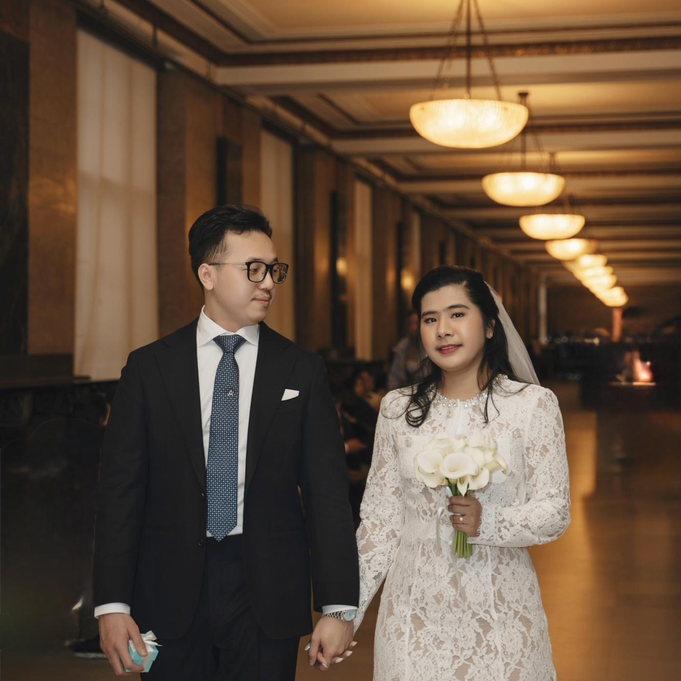 Our city hall wedding.
