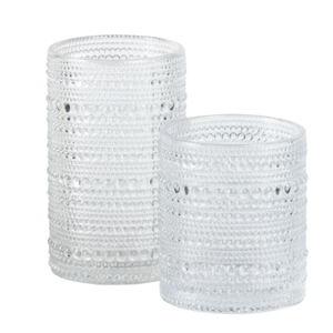 Jupiter by Fortessa DOF and Beverage Glass, Set of 12 (CLEAR)