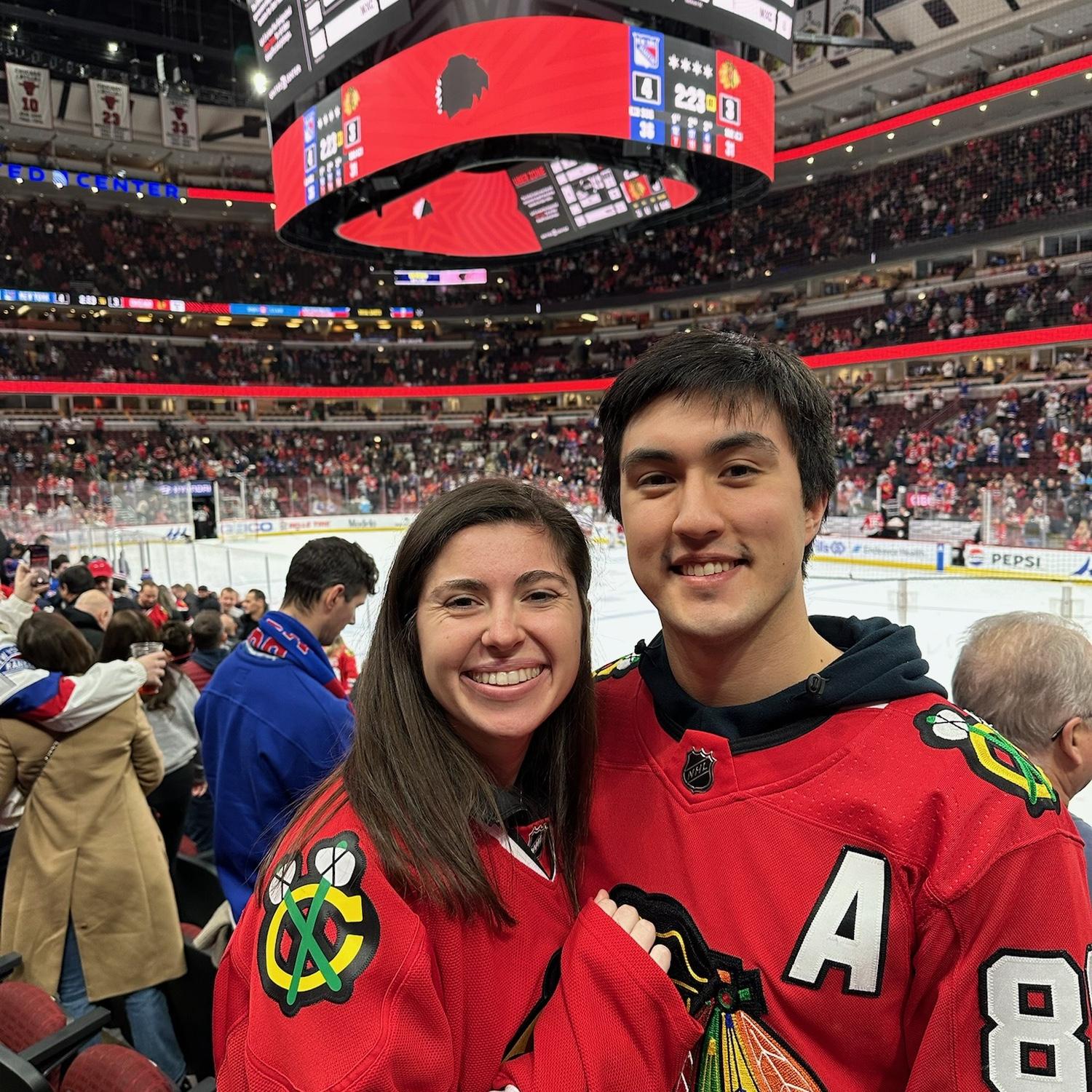 February 2024 - Blackhawks Game Date Night! This is another favorite date night of ours.
