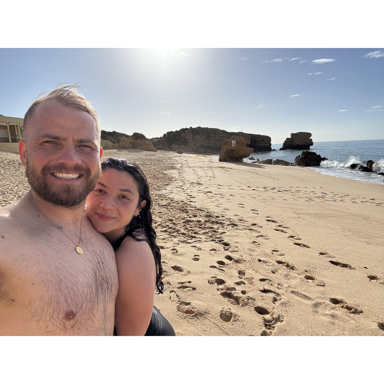 Newly engaged in Albufeira!