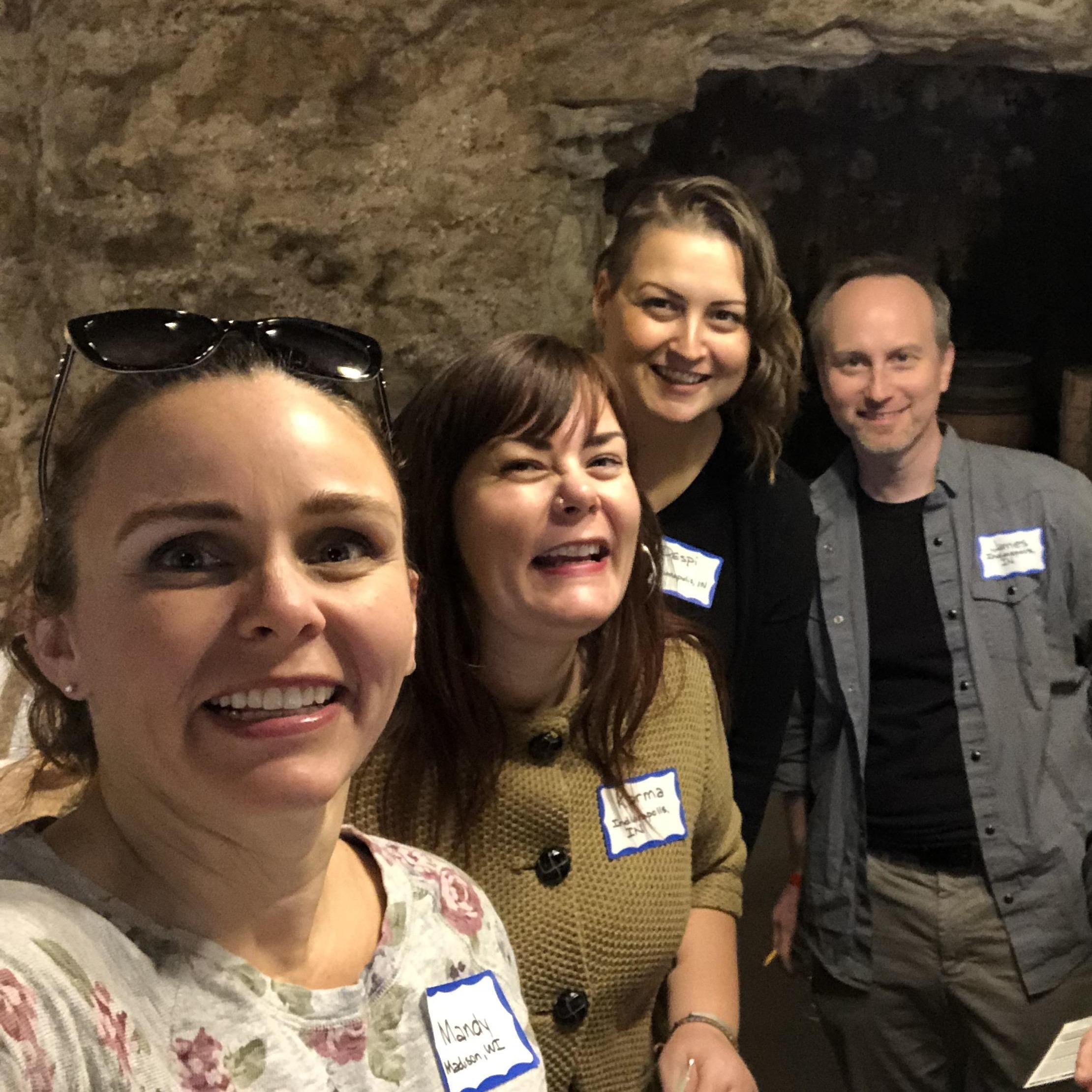 Exploring wine and cheese in Madison, WI with Karma and Mandy. (And, Marc even though he's not in this photo.)