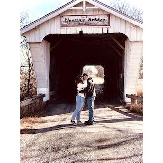 Proposal at Geeting Bridge in Ohio.