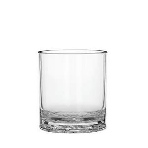 Happy Hour Acrylic Double Old Fashioned, Set of 4 - Clear