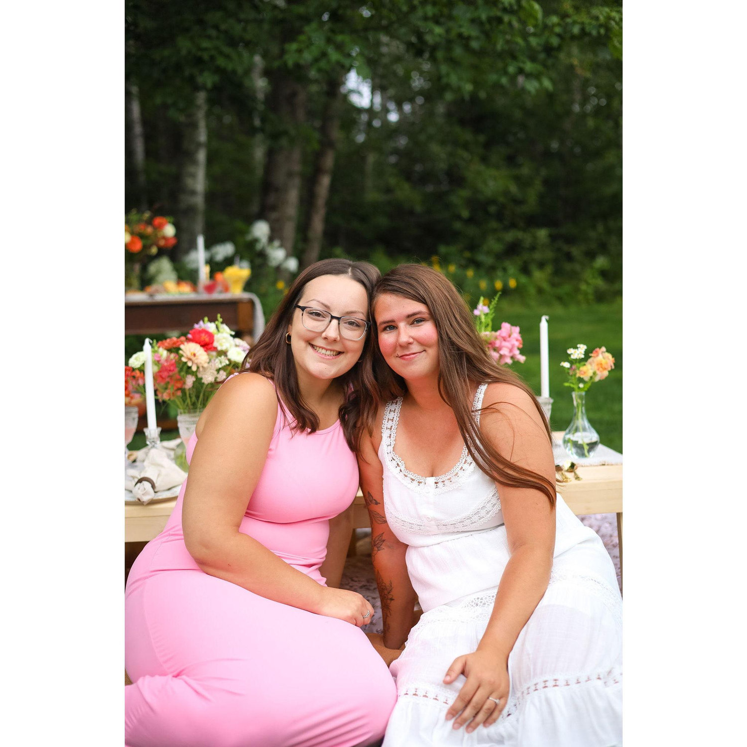 A moment for one of Kamdyn's maid of honors