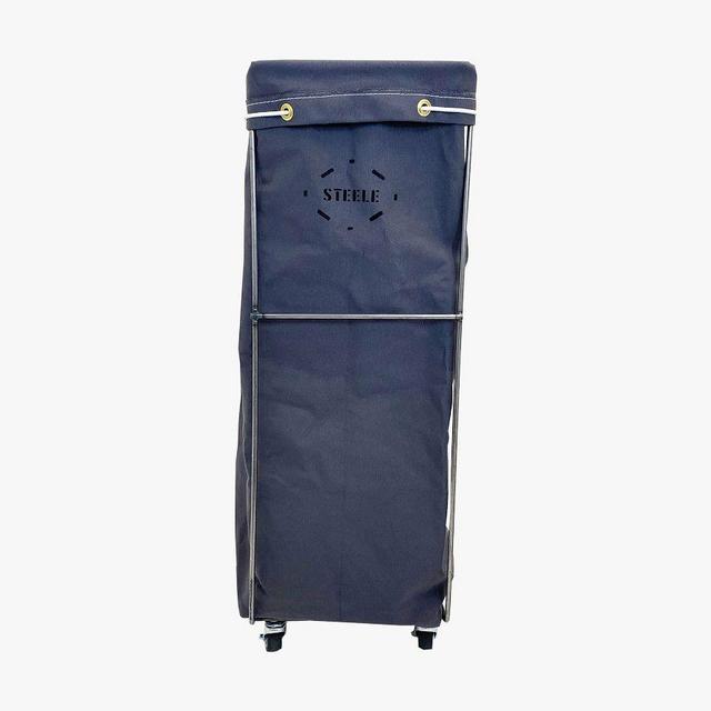 Tall Canvas Caddie With Wheels, Gray, Small