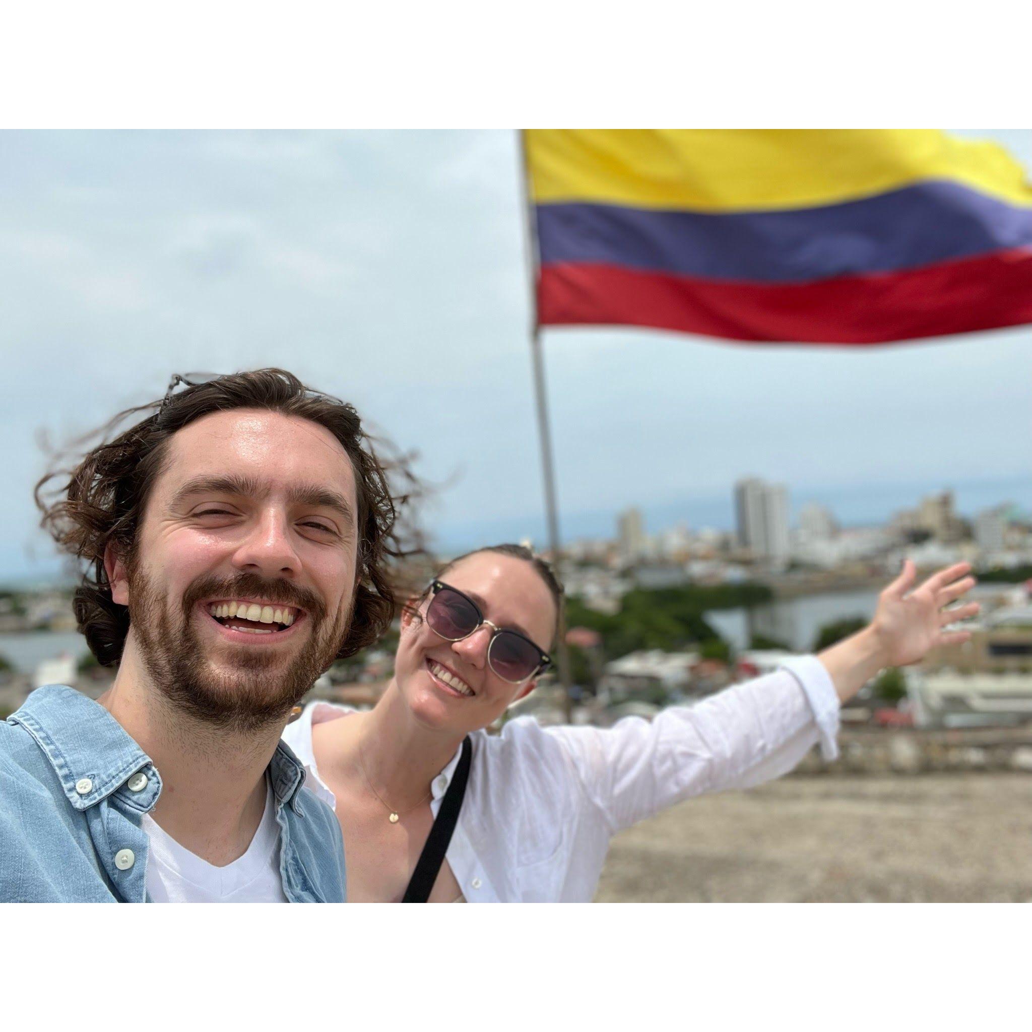 Our first international trip together to Colombia!