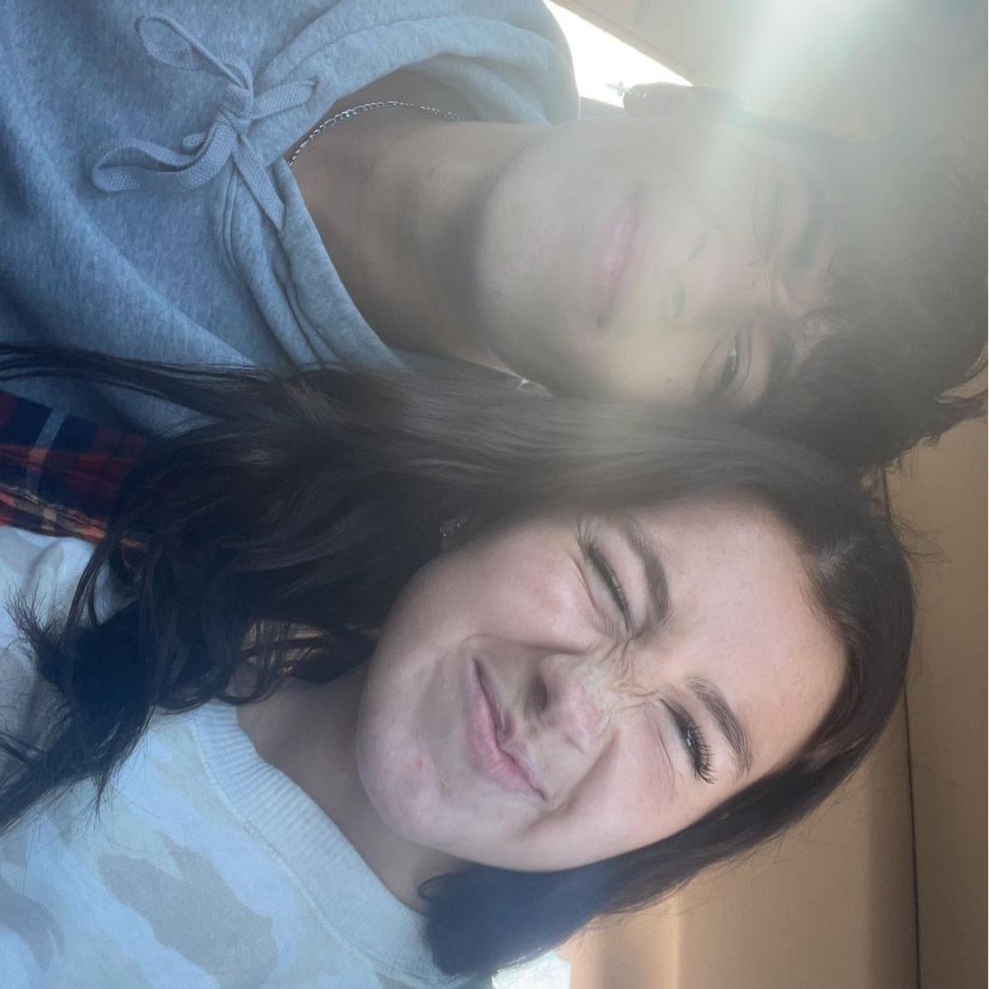 This was us on our way for Nae to meet Gabes parents for the first time. She was terrified