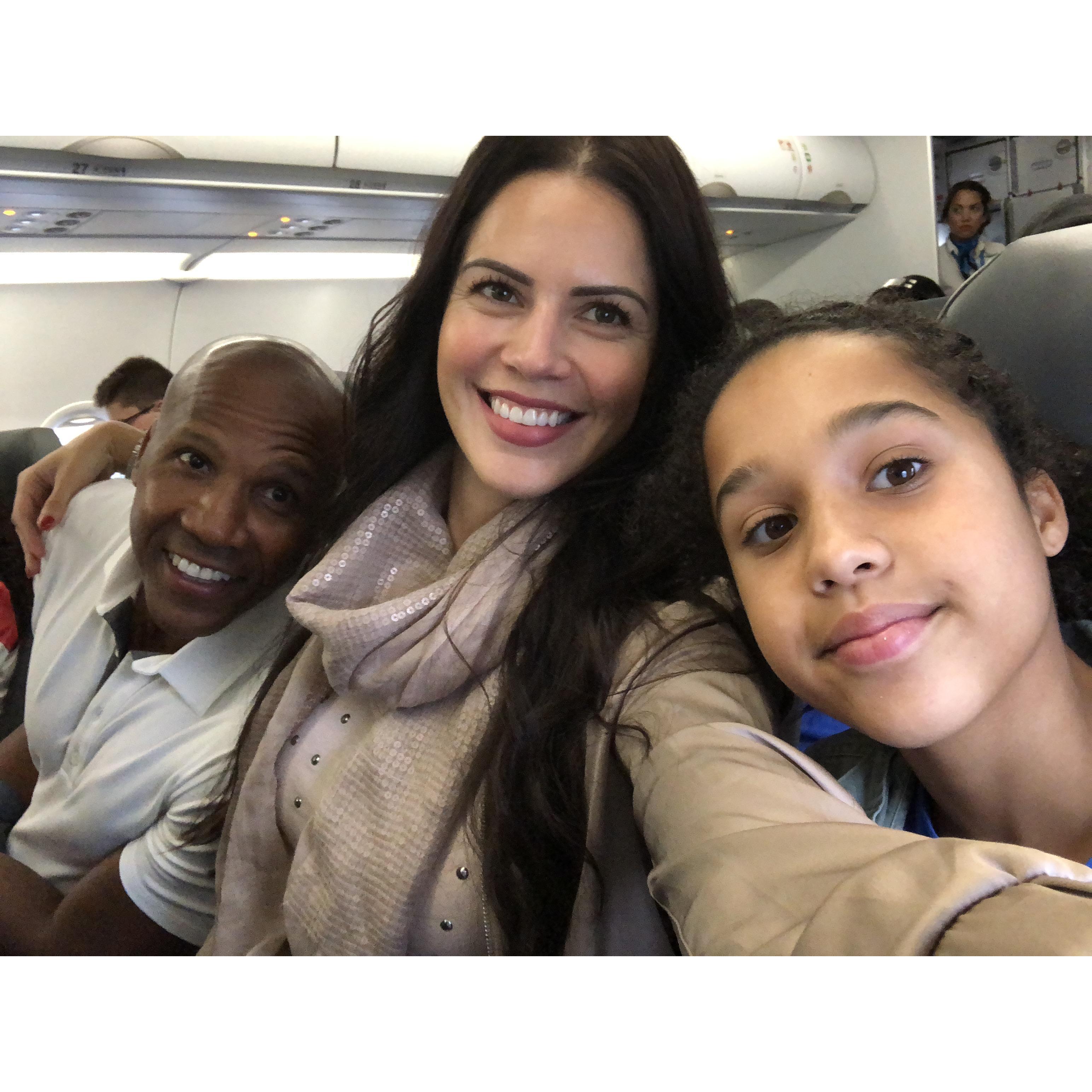 June 2018 - Our first family trip on an airplane to visit family in Oklahoma.